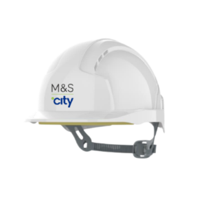 M&S JSP Evolite Safety Helmet - White