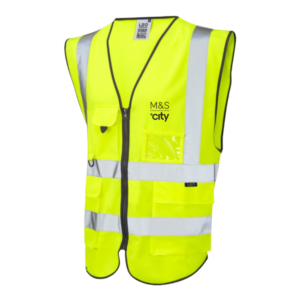 M&S Leo Workwear Executive Hi-Vis Waistcoat